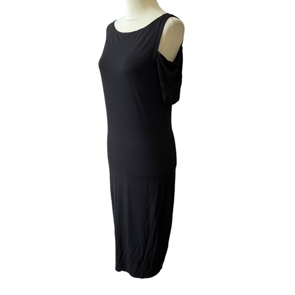 BAILEY 44 DRESS M JERSEY KNIT COLD SHOULDER PULL ON KNEE LENGTH COCKTAIL PARTY - Picture 3 of 12